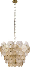 Lampadario-Contemporaneo-Wagon-Wheel-Acciaio-Bronzo-Vetro-9-Luci-G9
