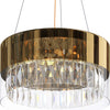 Lampadario-Contemporaneo-Wonderland-Acciaio-Oro-4-Luci-Diffusori-Vetro