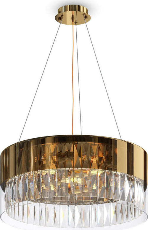 Lampadario-Contemporaneo-Wonderland-Acciaio-Oro-6-Luci-Diffusori-Vetro