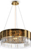 Lampadario-Contemporaneo-Wonderland-Acciaio-Oro-6-Luci-Diffusori-Vetro