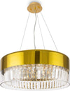 Lampadario-Contemporaneo-Wonderland-Acciaio-Oro-6-Luci-Diffusori-Vetro