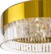 Lampadario-Contemporaneo-Wonderland-Acciaio-Oro-6-Luci-Diffusori-Vetro