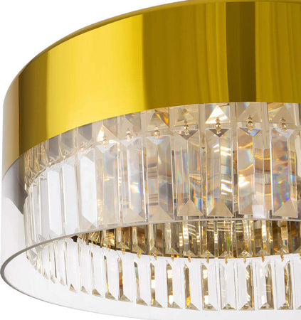 Lampadario-Contemporaneo-Wonderland-Acciaio-Oro-6-Luci-Diffusori-Vetro