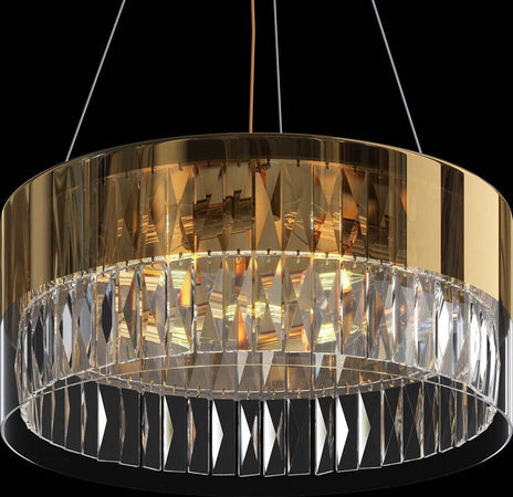 Lampadario-Contemporaneo-Wonderland-Acciaio-Oro-6-Luci-Diffusori-Vetro