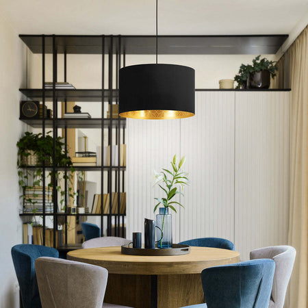 Lampadario-Contemporaneo-Zaragoza-Piccolo-1-Luce-Acciaio-Nero