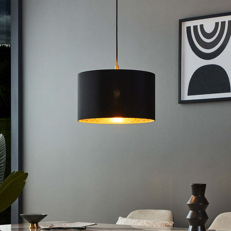 Lampadario-Contemporaneo-Zaragoza-Piccolo-1-Luce-Acciaio-Nero