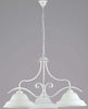 Lampadario-Country-Chic-3-Luci-Ferro-Battuto-e-Vetro-Bianco-e-Argento-Serie-Atene