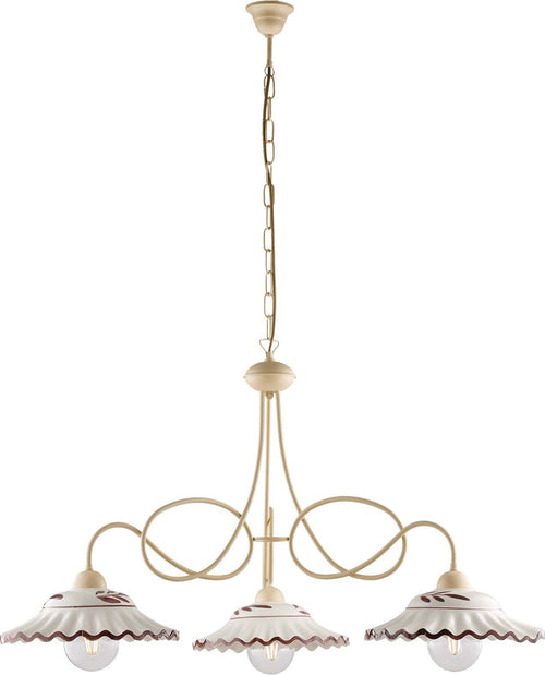 Lampadario-Country-Chic-Bistrot-3-Luci-Avorio-Con-Ceramica-Vietrese