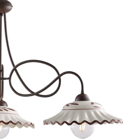 Lampadario-Country-Chic-Bistrot-3-Luci-Ruggine-Con-Ceramica-Vietrese