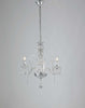 Lampadario Cristallo Cromo 3Xe14 60X65Cm Illuminazione/Illuminazione per interni/Lampadari lampade a sospensione e plafoniere/Lampadari Led Mall Home - Napoli, Commerciovirtuoso.it