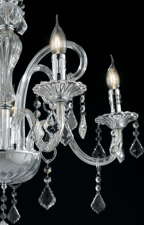 Lampadario Cristallo Cromo 3Xe14 60X65Cm Illuminazione/Illuminazione per interni/Lampadari lampade a sospensione e plafoniere/Lampadari Led Mall Home - Napoli, Commerciovirtuoso.it
