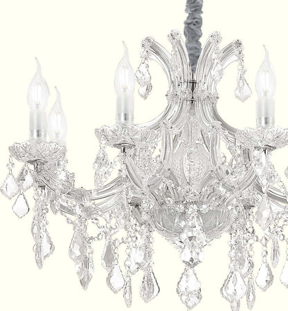 Lampadario-cristallo-Ideal-Lux-NAPOLEON-SP8-CR-167244-E14-LED-sospensione