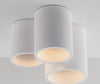 Lampadario-Da-Soffitto-3-Cilindri-In-Gesso-Verniciabile-Supporto-Faretto-Gu10-Universo