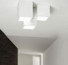 Lampadario-Da-Soffitto-3-Cubi-In-Gesso-Verniciabile-Supporto-Per-Faretto-Gu10-Universo