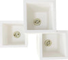 Lampadario-Da-Soffitto-3-Cubi-In-Gesso-Verniciabile-Supporto-Per-Faretto-Gu10-Universo
