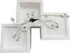 Lampadario-Da-Soffitto-3-Cubi-In-Gesso-Verniciabile-Supporto-Per-Faretto-Gu10-Universo