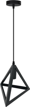 Lampadario-Da-Soffitto-A-Sospensione-Forma-Triangolo-3d-Porta-Lampadina-E27-Nero-Universo