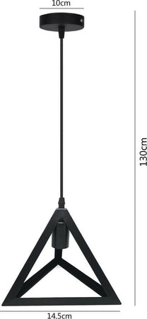 Lampadario-Da-Soffitto-A-Sospensione-Forma-Triangolo-3d-Porta-Lampadina-E27-Nero-Universo