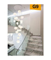 Lampadario Da Soffitto A Sospensione Lampada Moderno Con 19 Sfere Gocce G9 B95