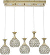 Lampadario Da Soffitto A Sospensione Plafoniera Sfere Cristalli Attacco G9 B26 Illuminazione/Illuminazione per interni/Lampadari lampade a sospensione e plafoniere/Lampade a sospensione Trade Shop italia - Napoli, Commerciovirtuoso.it