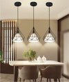 Lampadario-Da-Soffitto-A-Sospensione-Portalampada-E27-Forma-Di-Diamante-Nero-E20-n-Universo