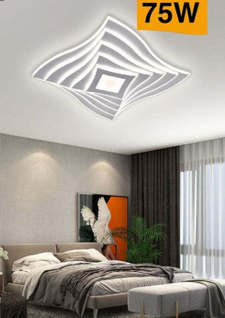 Lampadario Da Soffitto Decorativo Plafoniera Led 75w Tre Tonalit? Di Luce C68-3c Illuminazione/Illuminazione per interni/Lampadari lampade a sospensione e plafoniere/Plafoniere Trade Shop italia - Napoli, Commerciovirtuoso.it