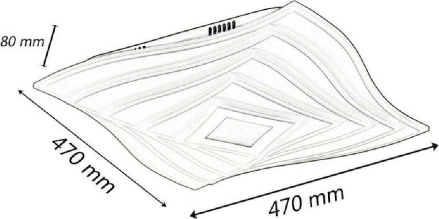 Lampadario Da Soffitto Decorativo Plafoniera Led 75w Tre Tonalit? Di Luce C68-3c Illuminazione/Illuminazione per interni/Lampadari lampade a sospensione e plafoniere/Plafoniere Trade Shop italia - Napoli, Commerciovirtuoso.it