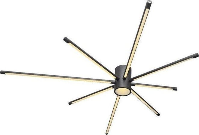 Lampadario-Da-Soffitto-Plafoniera-Led-Luce-Naturale-42-Watt-Moderno-Nero