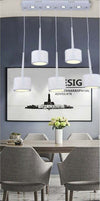 Lampadario-Da-Soffitto-Sospensione-Plafoniera-Paralume-Bianco-3-Accensioni-B10