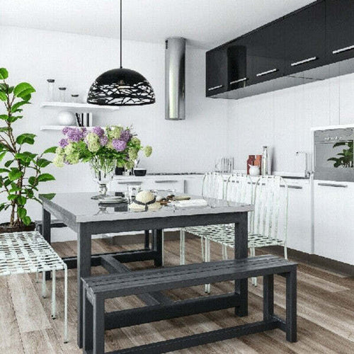 Lampadario-Design-Contemporaneo-Paralume-Metallo-Traforato-Sospensione-E27-A37-Nero