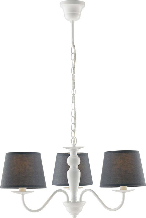 Lampadario Favola Bianco 3Xe14 56X30Cm Illuminazione/Illuminazione per interni/Lampadari lampade a sospensione e plafoniere/Lampadari Led Mall Home - Napoli, Commerciovirtuoso.it