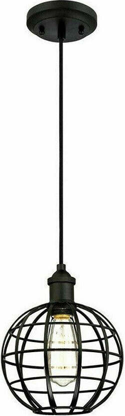 Lampadario Gabbia In Metallo Industriale Retro E27 Pendente Vintage Ty004 Casa, arredamento e bricolage > Illuminazione da interno > Lampadari Trade Shop italia - Napoli, Commerciovirtuoso.it