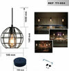 Lampadario Gabbia In Metallo Industriale Retro E27 Pendente Vintage Ty004 Casa, arredamento e bricolage > Illuminazione da interno > Lampadari Trade Shop italia - Napoli, Commerciovirtuoso.it
