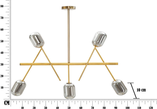 Lampadario Glam Galaxy Cm 100X10X80 Illuminazione/Illuminazione per interni/Lampadari lampade a sospensione e plafoniere/Lampadari Led Mall Home - Napoli, Commerciovirtuoso.it
