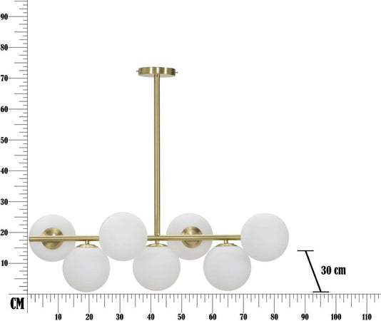 Lampadario Glamy 7 Luci Cm 81X30X74 Illuminazione/Illuminazione per interni/Lampadari lampade a sospensione e plafoniere/Lampadari Led Mall Home - Napoli, Commerciovirtuoso.it