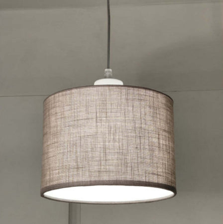 Lampadario-Illuminando-CILINDRO-SP-20-E27-LED-metallo-tessuto-sospensione-classica-moderna