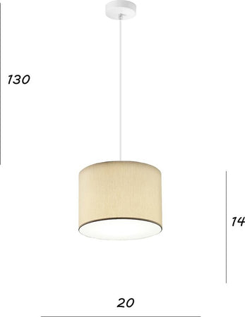 Lampadario-Illuminando-CILINDRO-SP-20-E27-LED-metallo-tessuto-sospensione-classica-moderna