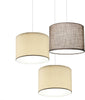 Lampadario-Illuminando-CILINDRO-SP-3-TO-BN-2SA+1TO-E27-LED-tessuto-sabbia-tortora-sospensione-classica-moderna