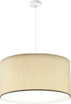 Lampadario-Illuminando-CILINDRO-SP-58-BN-E27-LED-metallo-tessuto-sospensione-classica-moderna