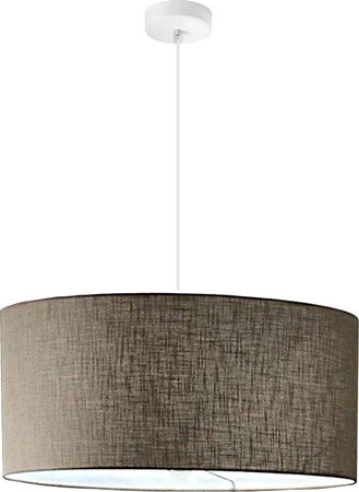 Lampadario-Illuminando-CILINDRO-SP-58-BN-E27-LED-metallo-tessuto-sospensione-classica-moderna