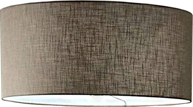 Lampadario-Illuminando-CILINDRO-SP-58-BN-E27-LED-metallo-tessuto-sospensione-classica-moderna