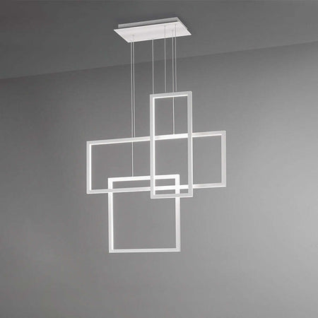 Lampadario-In-Alluminio-Industrial-Cross-Colore-Bianco-Led