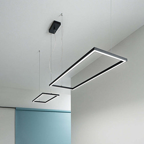 Lampadario-In-Alluminio-Moderno-Cross-Nero-Led