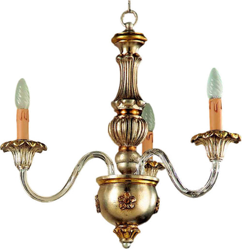 Lampadario-In-Legno-Classico-Argento-Mecca-2-Luci-Airone