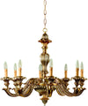 Lampadario-In-Legno-Classico-Argento-Mecca-8-Luci-Beccaccia