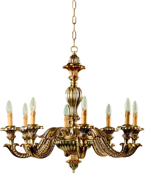 Lampadario-In-Legno-Classico-Argento-Mecca-8-Luci-Beccaccia