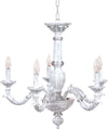 Lampadario-In-Legno-Classico-Bianco-Argento-Grigio-Sfumato-5-Luci-Sternidi