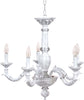 Lampadario-In-Legno-Classico-Bianco-Argento-Grigio-Sfumato-5-Luci-Sternidi