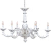 Lampadario-In-Legno-Classico-Bianco-Argento-Grigio-Sfumato-6-Luci-Sternidi