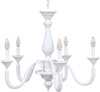 Lampadario-In-Legno-Classico-Bianco-Opaco-5-Luci-Laridi